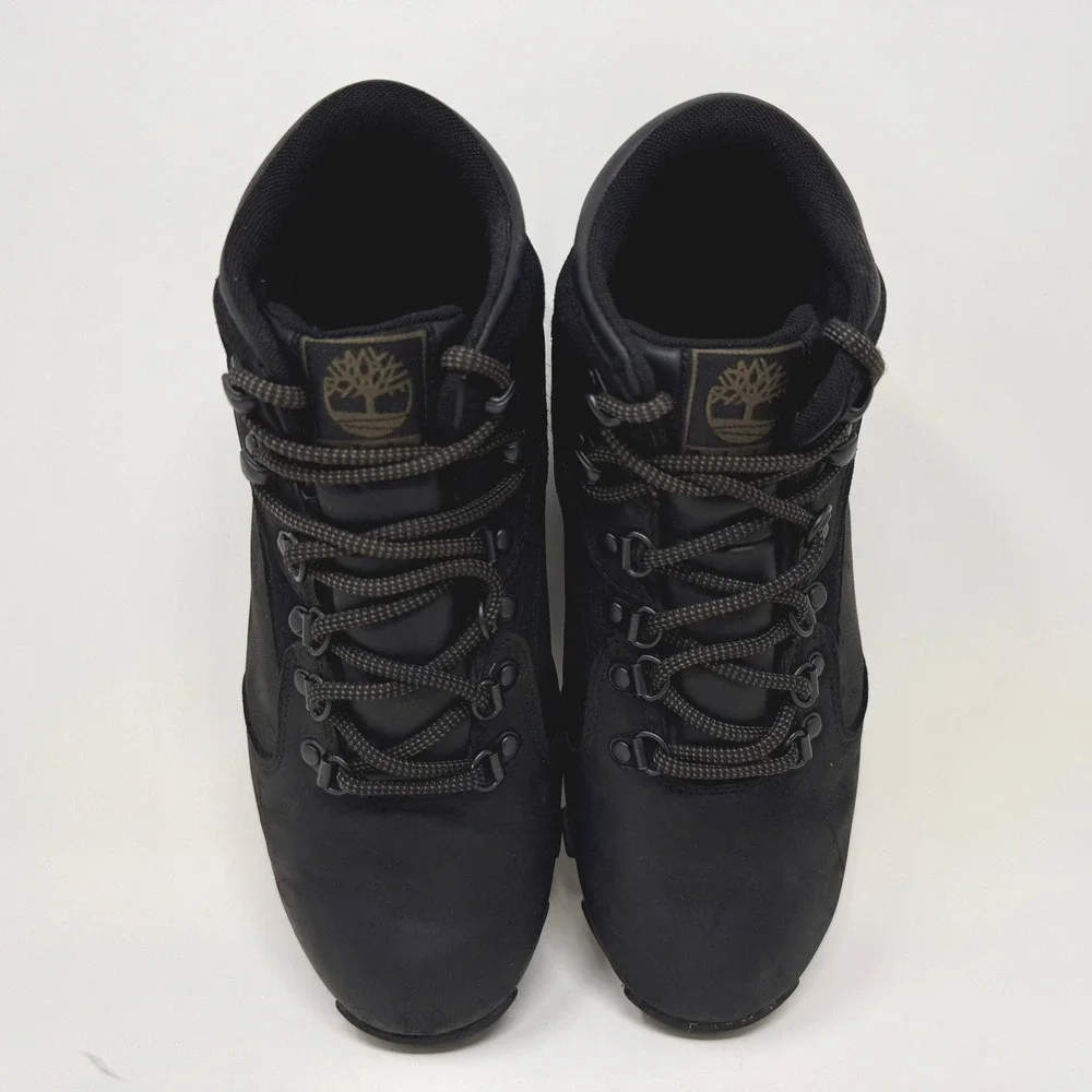 Timberland White Ledge Mid Waterproof Mens Sz 8 Black Leather Hiking Boots